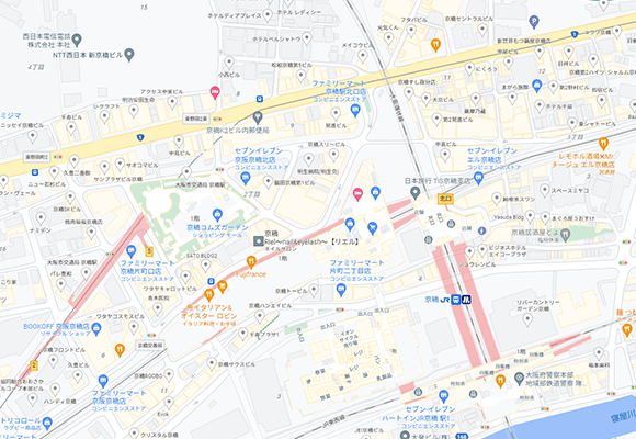 関西セレクションの店舗マップ