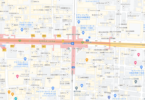 関西セレクションの店舗マップ