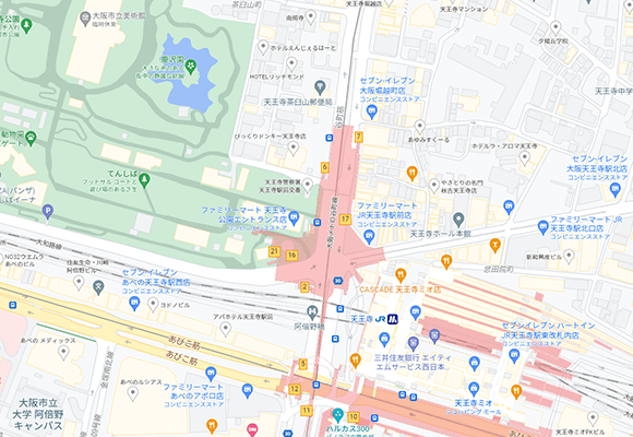 関西セレクションの店舗マップ